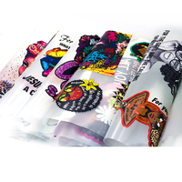 Autocollants thermocollants personnalisés pour impression de films, patchs à repasser, décalcomanies à transfert, motifs floraux tendance, vente en gros pour vêtements