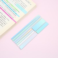 Transparente Markierstreifen aus PET, Langes Buchband, Wiederverwendbare Klebende Index-Tabs, Flaggen zum Annotieren für Studium, Schule und Bürobedarf