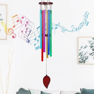 Carillons éoliens de musique en aluminium à tube 6 tons Carillons éoliens commémoratifs <span class=keywords><strong>Jardin</strong></span> extérieur et décoration intérieure Cadeaux significatifs - Product Image 1