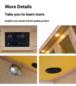 YEETE - Cabina <span class=keywords><strong>de</strong></span> Sauna <span class=keywords><strong>de</strong></span> <span class=keywords><strong>Vapor</strong></span> Estilo Coreano, Sauna Portátil para el Hogar, Madera Maciza <span class=keywords><strong>de</strong></span> Hemlock, <span class=keywords><strong>Vapor</strong></span> Seco y Húmedo, Cabina <span class=keywords><strong>de</strong></span> Sauna Personal <span class=keywords><strong>de</strong></span> Lujo - Product Image 4