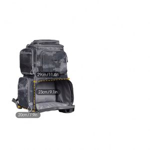Sac à dos de pêche grande capacité certifié BSCI avec housse de pluie imperméable et porte-canne, sac de sport d'extérieur - Product Image 4
