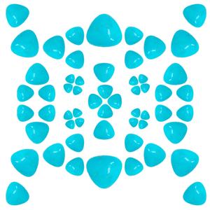 Cabujón turquesa Natural, Color azul, forma libre, tamaño 9*8mm, peso 0,51G, joyería disertante, regalos de lujo para - Product Image 1