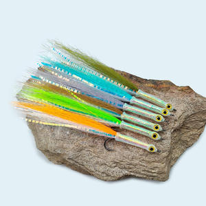 Mouches artificielles de pêche à la ligne Streamer 3D à longue tige et gros yeux, plusieurs couleurs, disponibles en différentes tailles - Product Image 2