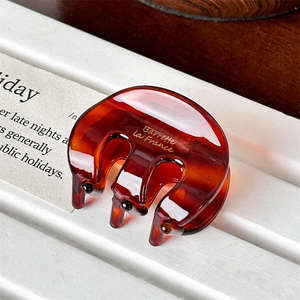 यूशी लक्जरी ओम डिजाइन लड़कियों के लिए बाल सहायक उपकरण 4 सेमी मीटर आकार के बालों के पंजे बालों के लिए बाल सहायक उपकरण - Product Image 6