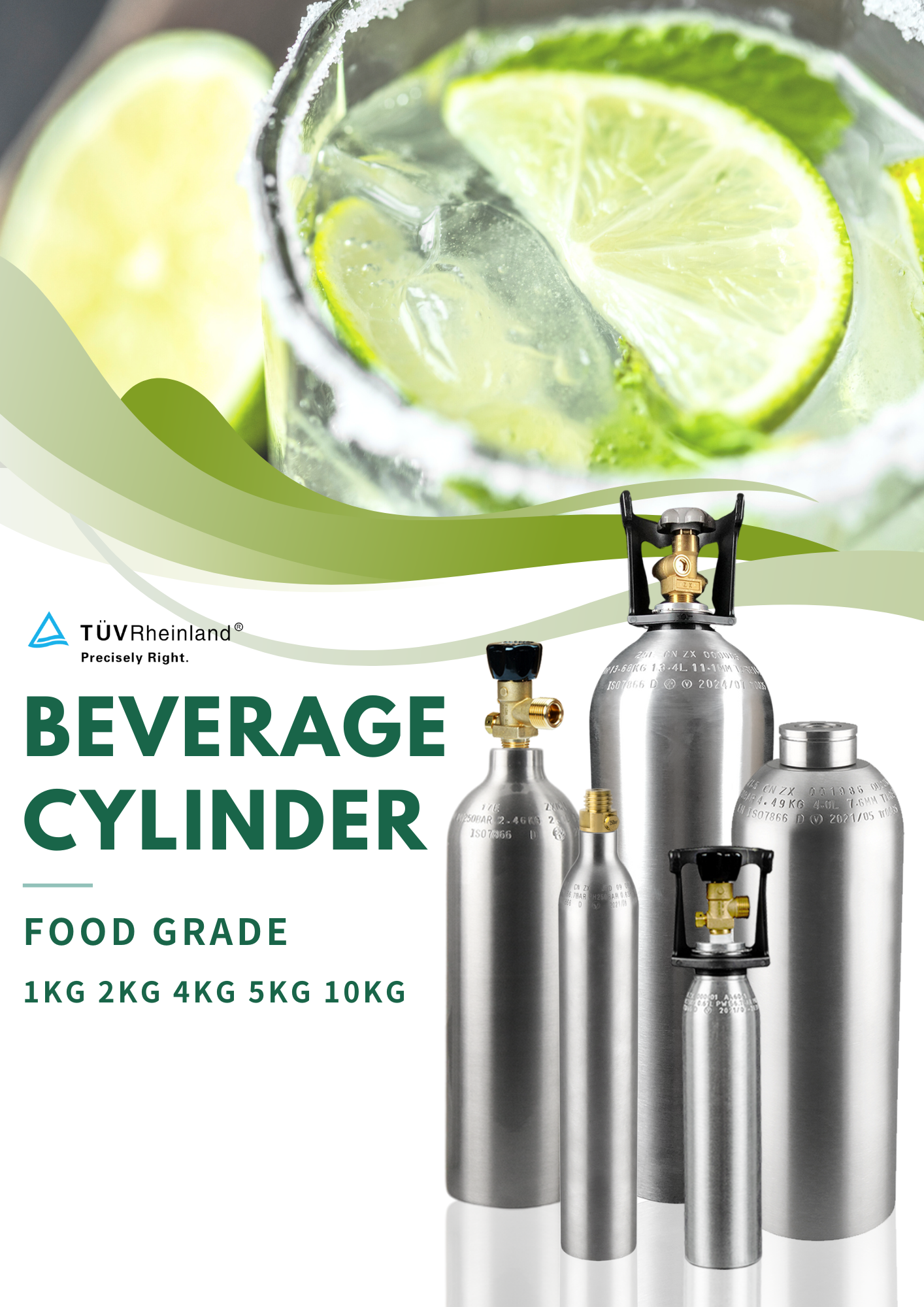 ZX ISO7866 1L 1.34L 2L 2.67L 4L 13.4L 20L Beverage High Pressure