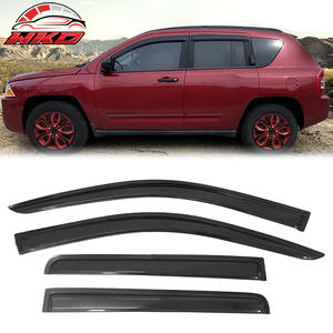 Para Jeep Compass 07-17, Visera Acrílica para Ventana de 4 Piezas, Protector Solar, Deflector de Lluvia, Adhesivo - Product Image 1