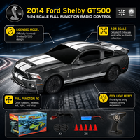 Mini Coche de Carreras a Control Remoto 2.4G, Juguete de Carreras a Escala 1:24, Coche RC de Alta Gama para Niños, Regalos, Ford Shelby GT500