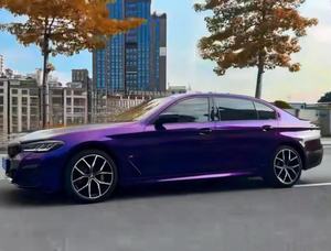 ฟิล์มไวนิลเปลี่ยนสีรถยนต์คุณภาพสูง ขนาด 1.52*17 เมตร แบบมีกาวในตัว PET ปราศจากฟองอากาศ สีม่วงมิดไนท์ เงาแบบอัลตร้ากลอส - Product Image 5