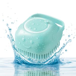New Grooming Pet Shampoo Brush Silicone Dog Hair Brush Shedding Dog <b>Bath</b> Brush - Product Image 3