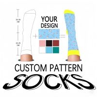 Chaussettes en coton pour homme, de haute qualité, tissées en jacquard, avec un design personnalisé, logo propre