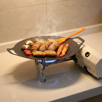 Réchaud portable à cartouche de propane, barbecue à gaz haute puissance coupe-vent, brûleur extérieur pour camping, voyages, usage domestique et commercial