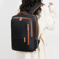 Sac à dos pour ordinateur portable imperméable personnalisé, grande capacité, avec port USB, pour les voyages d'affaires et les trajets quotidiens