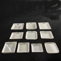 Plat carré moderne en mélamine pour sauces et assaisonnements, bol peu profond, compatible lave-vaisselle, écologique, qualité alimentaire, pour restaurant, hot pot, barbecue