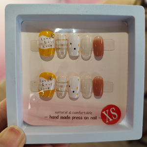 <span class=keywords><strong>Faux</strong></span> <span class=keywords><strong>ongles</strong></span> courts ultra-fins pré-dessinés style Instagram rose pour filles, 10 pièces, pour enfants et adolescents - Product Image 4