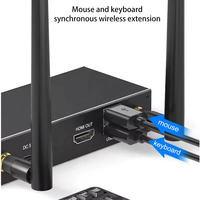 SYONG Extendeur HDMI sans fil 4K KVM sur IP pour diffusion vidéo 200m 5G, Émetteur et récepteur vidéo HDMI sans fil avec USB