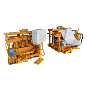 Kleiner Dieselmotor Mobile Brick Making Machine Qt40-3a Eiablage Mobile Manual Brick Machine - Product Image 1