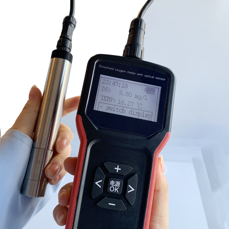 Aquarium Dissolved Oxygen Meter For Lakes Wastewater Aquaculture Polarographic Probe