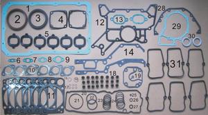 Kit de Juntas de Culata de Cilindro de Motor OM541 OM 542 de Alta Calidad para Mercedes-Benz ACTROS MP2/<span class=keywords><strong>MP3</strong></span> 2631 LS OE 5410160920 - Product Image 3