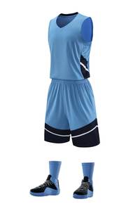 Grosir setelan Jersey kit basket pria kustom Model baru pakaian basket tim seragam basket angka cetak - Product Image 2