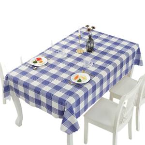 Nappe rectangulaire Skpvc imperméable, résistante à la chaleur et à l'huile, sans lavage, en tissu à carreaux, pour usage domestique, en PVC - Product Image 1
