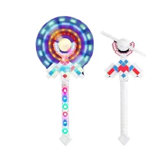 New Gifts Led Spinning Party Toys Girls Kids Led Light Up Flashing Hose Windmills Stick Toy