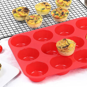 <span class=keywords><strong>Moule</strong></span> à gâteau miniature en silicone, forme cannelée, pour cupcakes, muffins, gelée, pudding, plateau de cuisson - Product Image 2
