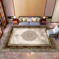 Tapis de salon neuf, lavable, antistatique, pour canapé, chambre, tapis de sol haut de gamme, luxe léger, imperméable, pour table basse