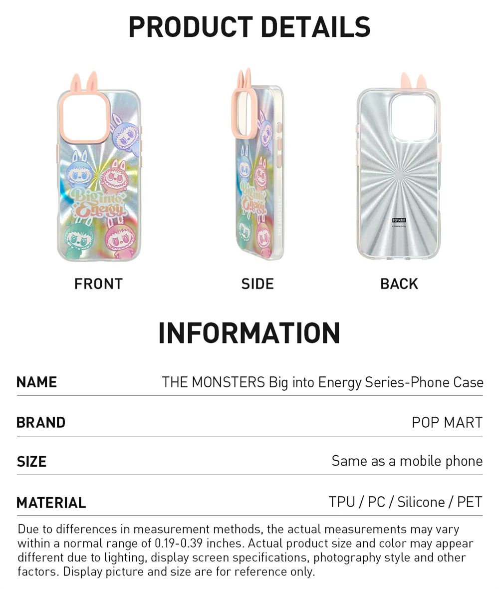 POP MART Labubu Case - Iphone 16 Pro & Max Energy Series