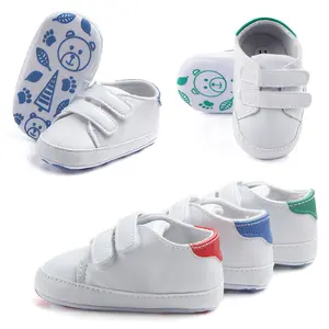 Baby Pu Leather Shoes Sports Sneakers Newborn Baby Boys Girls白First Walkers靴Infant ToddlerカジュアルシューズB1