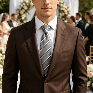 Nouvelle cravate classique à rayures jacquard pour homme, accessoire de tenue quotidienne, pour mariage, fête, ou comme cadeau - Product Image 1
