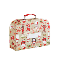 Boîte à jouets pour enfants en carton rigide à impression personnalisée avec poignée Emballage cadeau de Noël pour enfants Valise Boîte de naissance pour bébé