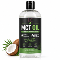 Huile MCT de noix de coco Lance Private Label 100% naturelle, source d'énergie, triglycéride à chaîne moyenne fractionné, respectueuse de l'intestin