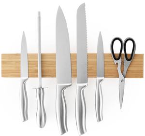 Tira de barra de soporte de cuchillo magnético de cocina de acero inoxidable SS304/soporte de cuchillo magnético de pared de imán de neodimio fuerte 8 ''-24 pulgadas - Product Image 5