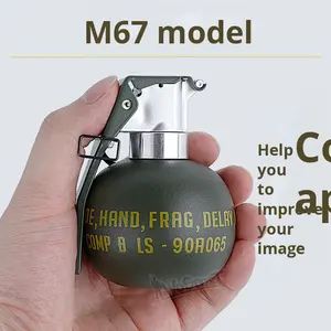 Modelo de <span class=keywords><strong>Granada</strong></span> M67, Adornos Militares Personalizados para Interiores, para Cine, Televisión, Plástico, Gel, PC, Decoración Táctica para Fanáticos de CS - Product Image 2