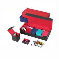 Caja de Almacenamiento Premium PQ para Más de 500 Cartas Coleccionables, Organizador de Cartas de Póker y Tarot con Estuche Impreso