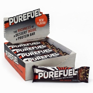 Sachets d'emballage personnalisés imprimés de qualité alimentaire thermoscellables pour barres chocolatées aux champignons, barres protéinées au lactosérum et barres énergétiques aux céréales, type pochette oreiller - Product Image 1