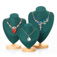 Présentoir à bijoux en bois personnalisé pour magasin de détail, support de présentation de colliers, ensemble de présentoirs à bijoux