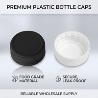 Bouchons à vis en plastique de qualité alimentaire OEM ODM personnalisés, en gros, avec sécurité inviolable, pour bouteilles côtelées, prix d'usine