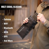 Manchon de protection RFID anti-ondes électromagnétiques Faraday avec fermeture magnétique, protection de la sécurité et de la confidentialité, anti-piratage pour téléphones