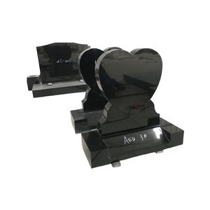 Monuments modernes en <span class=keywords><strong>granit</strong></span> et marbre de style américain Pierre tombale en pierre naturelle Coeur Mémorial Cimetière Jardin - Product Image 3