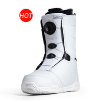 Chaussures de snowboard et raquettes à neige avec boucle à ressort, imperméables, en PU durable, pour le ski d'hiver et les sports de plein air