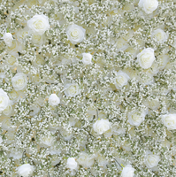 Groothandel Hoge Kwaliteit Rozen Bloempaneel Kunstmatige Witte Rozen Bloemenwand Achtergrond 8ft X 8ft voor Bruiloft Evenement Decoratie