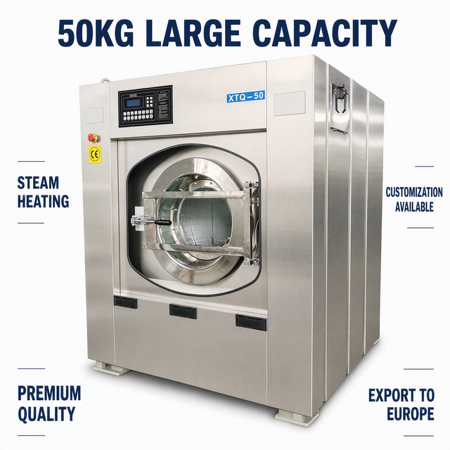 50kg 70Kg Washing Machine 220-240V 50hz Factory Supply Front Loading Washing Machine