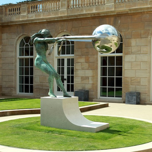 Décoration de jardin d'extérieur, sculptures artistiques Lorenzo, sculpture défiant la gravité de la Mère <span class=keywords><strong>Nature</strong></span>, Terre tournante - Product Image 2