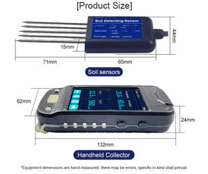 RS485 0-10v 4-20ma toprak <span class=keywords><strong>PH</strong></span> NPK EC sensörleri için şarj edilebilir pil ile el toprak veri kaydedici okuma terminali - Product Image 4