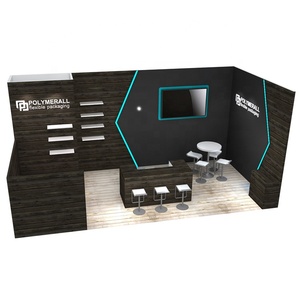 Izexpo 30 phút lắp ráp 10x20ft tùy chỉnh bằng gỗ Triển Lãm Đứng triển lãm thương mại gian hàng thiết kế dự<span class=keywords><strong>a</strong></span> trên tùy biến - Product Image 3