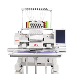 Высококачественная вышивальная машина для кепок, компьютеризированная вышивальная машина для одежды с одной головкой, вышивальная машина