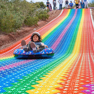 กระดานลื่นแห้งสีรุ้งสำหรับผู้ใหญ่สวนสนุกกลางแจ้งแบบ United - Product Image 6