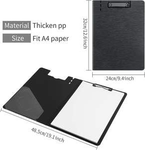 Portablocco <span class=keywords><strong>A4</strong></span> Pieghevole con Clip, Organizzatore di Documenti per Ufficio, Scuola, Ristorante - Product Image 2