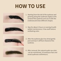 Gel Sourcils Effet Tatouage Tenue Forte Marque Privée – Teinte Haute Pigmentation, Imperméable, Longue Durée, Résistant à la Transpiration pour les Sourcils